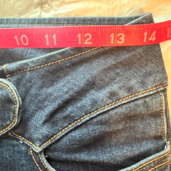 BebeVintage Y2K Low Rise boot cut Indigo jeans with belt buckle closure  EUC - Picture 4 of 8
